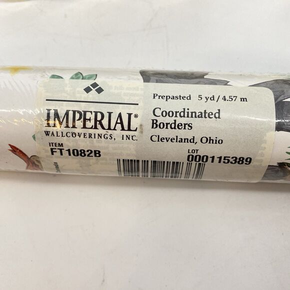 Imperial Wallcoverings Colorful Animals Toddler Child Wallpaper 5 Single Rolls - Picture 2 of 5